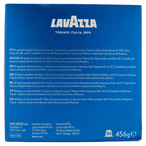 LAVAZZA 7020       CAPS NCC ALU CREMA E GUSTO BOX MAXI 80 CF003