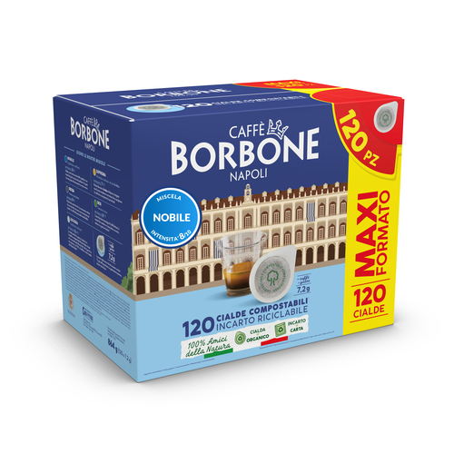 CAFFE'BORBON 44BBLUNOBI CIALDA DM44 120PZ NOBILE (BLU)