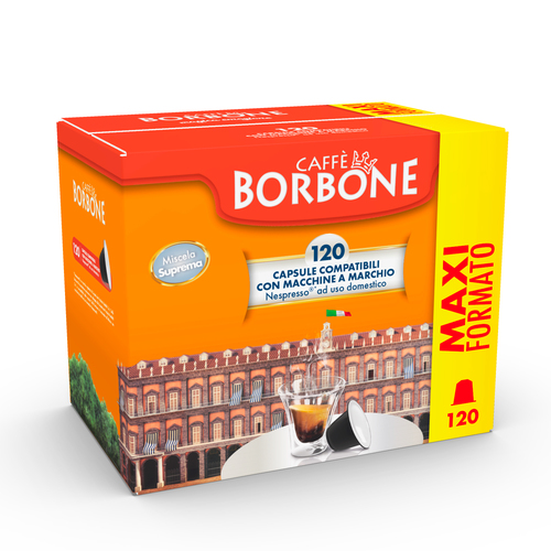 CAFFE'BORBON REBOROSUPR CAPS COMP. NESPRESSO 120PZ SUPREMA (ORO)