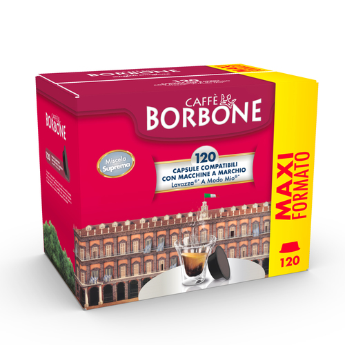 CAFFE'BORBON AMSOROSUPR CAPS COMP. LAVAZZA 120PZ SUPREMA (ORO)