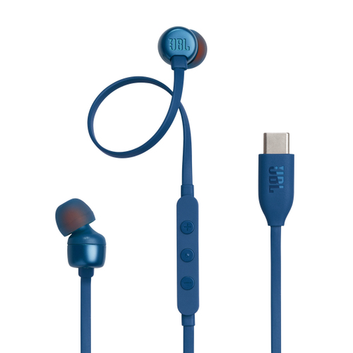 JBL T310BLU    AURICOLARE CON MIC IN EAR BLU TYPE C