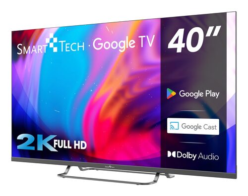 SMART TECH 40FG01V    TVC LED 40 FHD GOOGLE TV 3 HDMI 2 USB TIVUSAT BAS