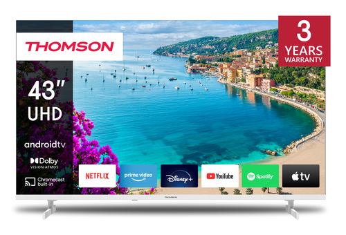 THOMSON 43UA5S13W  TVC LED 43 4K ANDROID HDR10 WIFI SAT 4 HDMI 2 USB