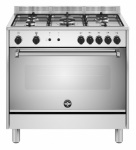 La Germania - AMN965GXV/ CUCINA 90X60 FORNOGAS VENT 5F INOX ALZATINA