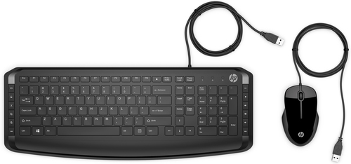 HP sta/con/a 9DF28AA    TASTIERA/MOUSE USB-A 200 BLACK
