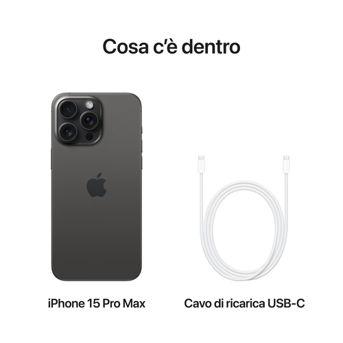 APPLE MU773QL/A  IPHONE 15 PRO MAX 256GB BLACK TITANIUM