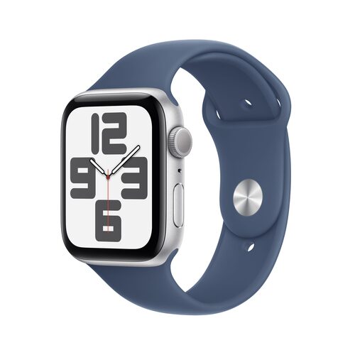APPLE MXER3QL/A  WATCH SE 44MM SIL.ALU CASE+DENIM SP.BAND M/L