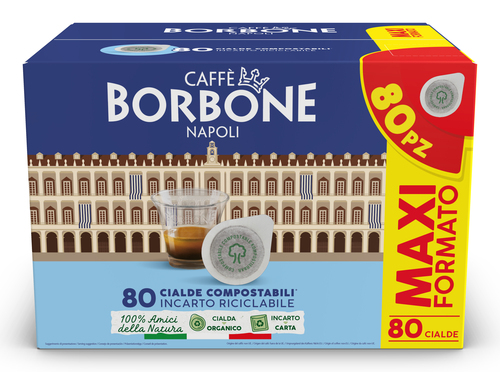 CAFFE'BORBON 44BDECISA  CIALDA DM44 ESE NERA DECISA 80PZ    PROMO BOX