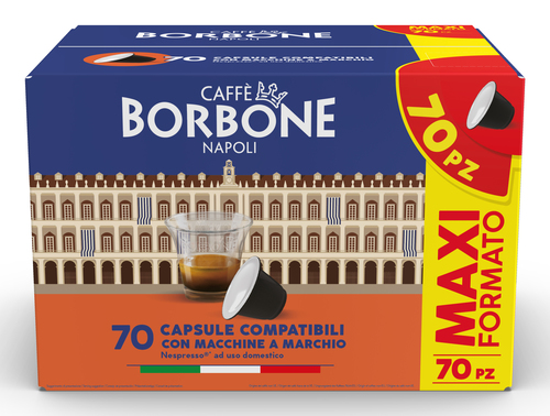 CAFFE'BORBON REBNERADEC CAPS COMP. NESPRESSO 70PZ DECISA    PROMO BOX