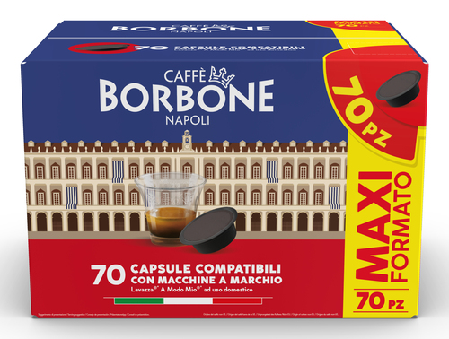 CAFFE'BORBON AMSNERADEC CAPS COMP. LAVAZZA 70PZ DECISA      PROMO BOX