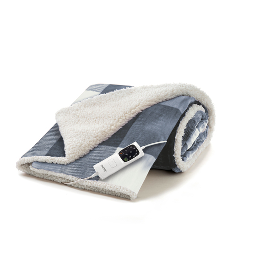 IMETEC 26031      PLAID RISC. ADAPTO 6T VELVET TARTAN GREY160X120CM