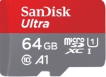 SANDISK - SDSQUAB-06 CARD MICRO SD 64GB 140MBS + ADATT