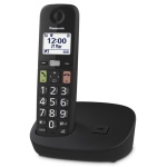 PANASONI - TGU110EXB  CORDLESS DECT/GAP SENIOR VIVAVOCE 3 DIRETTE BLACK