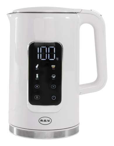 R.G.V. 111420     BOLLITORE TOUCH DIGITALE 1.7LT.     WHITE 2200W M