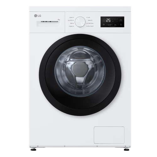 LG biancoped F4NA10S8NW LAVATRICE SNELLA 47M 8KG 1400G A VAP TOP REMOVIBI