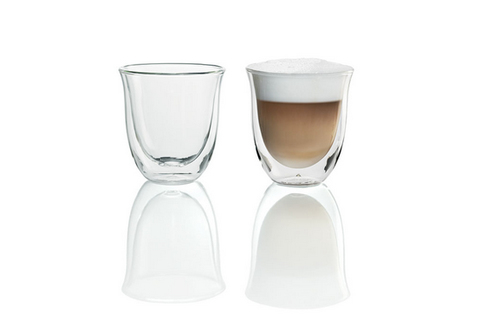 DELONGHI CAPPSET    2 TAZZINE CAPPUCCINO SET DE LONGHI DOPPIA PARETE