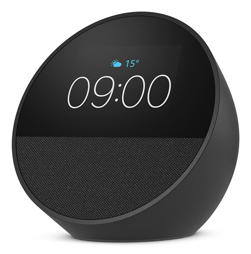 AMAZON B0C2S2J7JP SMART CLOCK ECHO SPOT CON SUONO POTENTEALEXA COL.