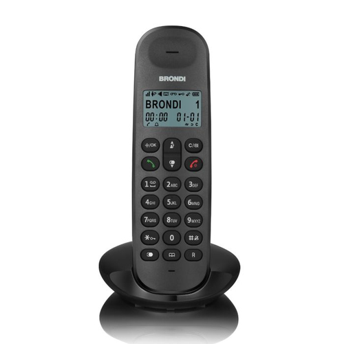 Brondi LOTUS-NERO CORDLESS DECT 50MEM 100ORE STANDBY 5MELODIE