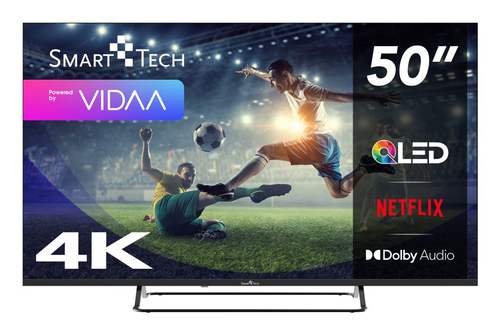 SMART TECH 50QV01V    TVC LED 50 4K FHD SMART TV WIFI 3HDMI 2USB DOLBYA