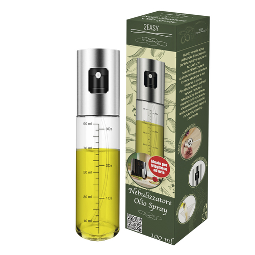 STEEL BOTTLE 2EASY OLIO NEBULIZZATORE SPRUZZATORE 2EASY OLIO PERFRIGGITRI