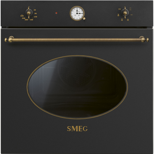 SMEG incasso SF68C1AO   FORNO 72LT MULTI6 VENT ANTRACITE    RUSTICO