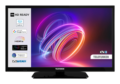 TELEFUNKEN TE24553B45 TVC LED 24 FHD SMART TV HDR10  2HDMI 1USB TIVUSAT