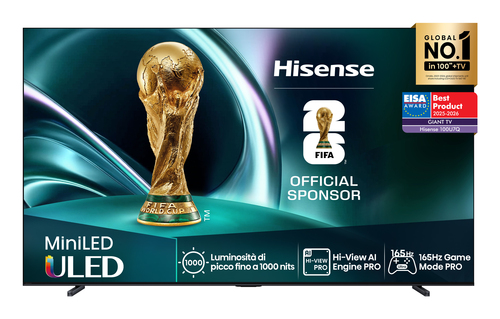 HISENSE 100U7Q     TVC LED 100 MINILED SMART TV ULED HDR10+ 144H HDM