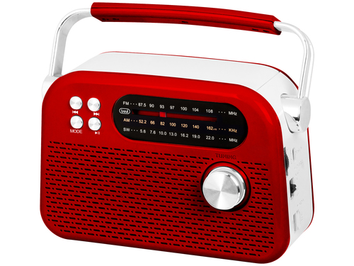 TREVI RDA70BR02  RADIO FM PORTATILE BT USB ROSSO