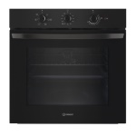 INDESIT incasso - IO235HB    FORNO 66LT MULTI6 A NERO 3MANOPOLE  IDROLITICO