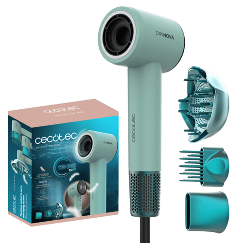 CECOTEC DRYNOVA    PHON 1600 W 4 TEMP VERDE MENTA + 3 ACCESSORI