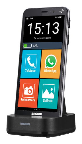 Brondi AMIVERO4G+ S.PHONE SENIOR 4G C.REMOTO ABBINABILE BRACCIALETT