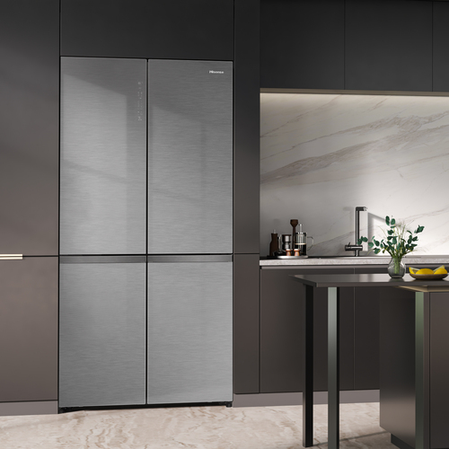 HISENSE RQ768N4GVE FRIGO MULTI4P 591LT H190 L91 NF E VETROINOX KITCHENFIT CASSETTO SOTTOV