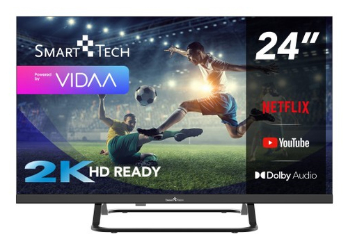 SMART TECH 24HV02V    TVC LED 24 HD SMART TV 3HDMI 2 USB HDR10 VIDAA WIFI HOTEL MODE TIVUSAT BASE CENT