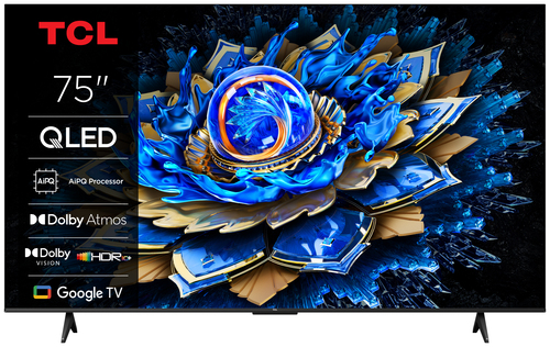 TCL 75T69C     TVC LED 75 QLED 4K SMART TV HDR10+ 60 Hz DOLBY VISION ATMOS P. LATERALI