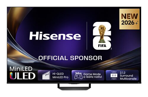HISENSE 65U7S PRO  TVC LED 65 MINILED SMART TV HDR10+ 165HZ 2000 NIT  DOLBY VISION ATMOS P. CENTRAL