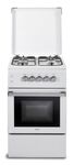 DELONGHI - DL554GW2   CUCINA 50X55 4F A FORNO GAS BIANCA G20/G30 COP. METALLO