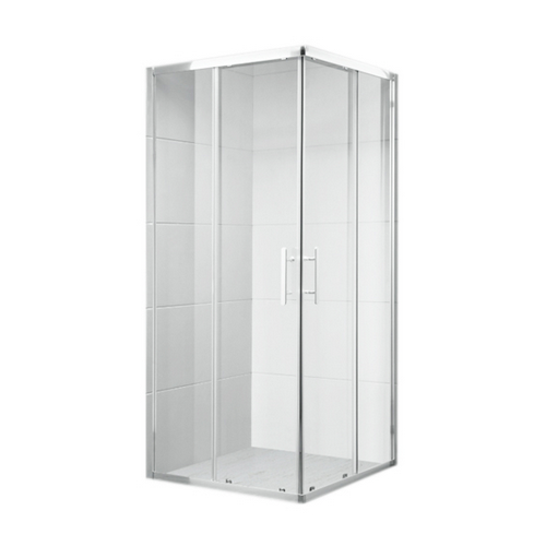DHIMP 1 LATO PER DOCCIA ANGOLARE CRISTALLO LINEA ZEN cm 75 P. Cromo - V. Trasp.