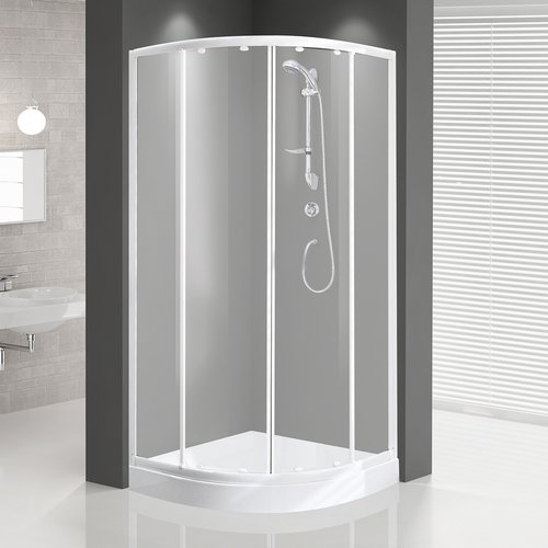 ESCLU BOX DOCCIA SEMICIRCOLARE TRIS LUX ACRILICO cm 90x90