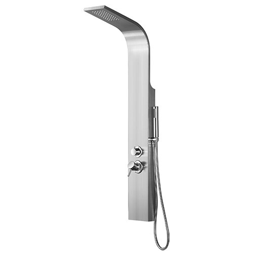 DH    PARETE ATTREZZATA MULTIFUNZIONE MOD. MAIORCA Acciaio inox spazzolato