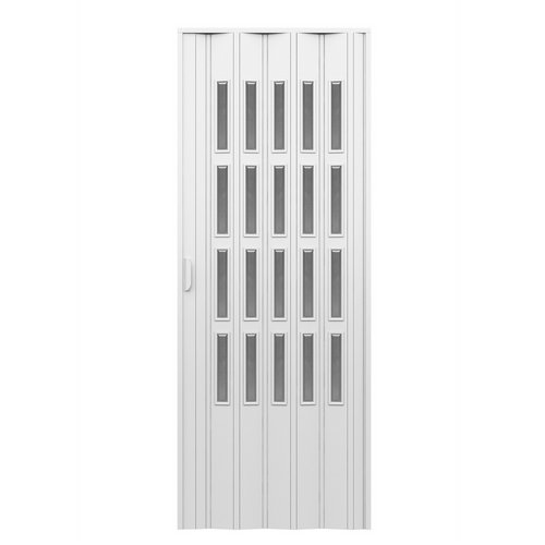 DH 100-UPVMF-083 PORTA D'ARREDO PER INTERNO A SOFFIETTO CON VETRO MOLATO FUME'