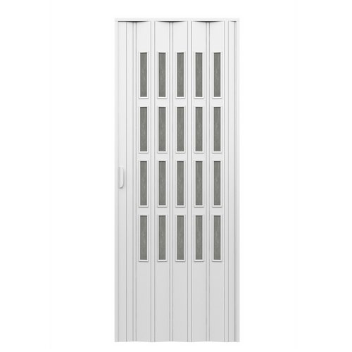 DH 100-UPVNF-083 PORTA D'ARREDO PER INTERNO A SOFFIETTO CON VETRO NIAGARA FUME'