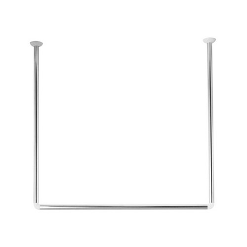 SPIRE BASTONE PER TENDA DOCCIA 3 LATI IN ACCIAIO INOX Acciaio Inox 80x80x80 cm