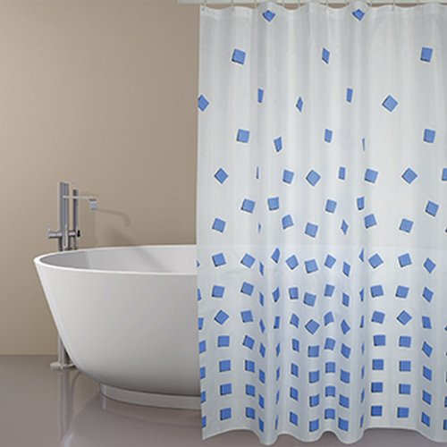 SPIRE TENDA PER DOCCIA IN TESSUTO POLIESTERE THIKA cm 180x200 Blu