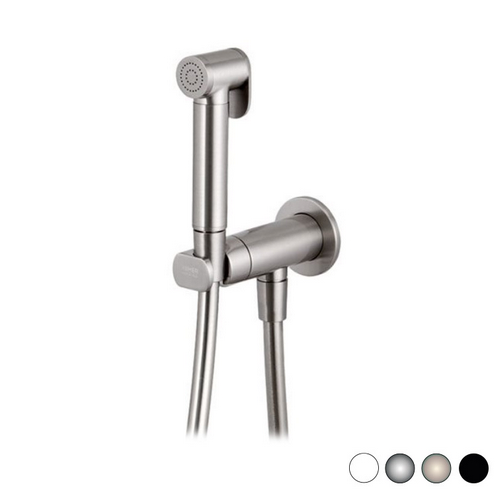 RERU  SET MISCELATORE CON DOCCETTA SHUT-OFF TONDO Nero Opaco