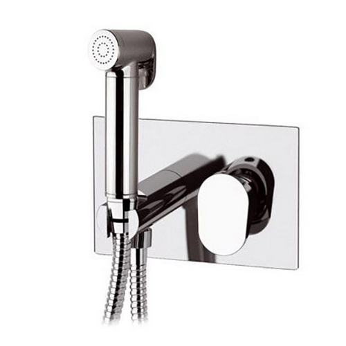 RERU  SET MISCELATORE INCASSO CON DOCCETTA SHUT-OFF Cromo