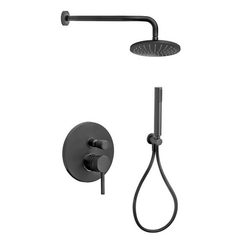 DH 110-V183-NO KIT DOCCIA CAROLA NERO OPACO