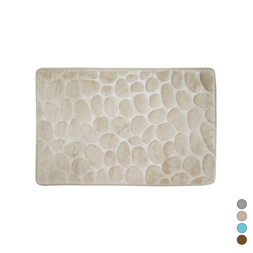 SPIRE TAPPETO ANTISCIVOLO BAGNO CIOTTOLI 40X60 CM Marrone
