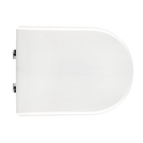 DH    SEDILE WC PER FALERI VASO H2O FILO MURO FORMA 7 Bianco - Cerniere C espansion