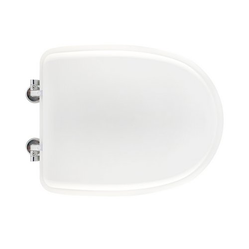 DH    SEDILE WC PER JUMBO VASO ARETHONA FORMA 6 Bianco -Cerniere A passanti