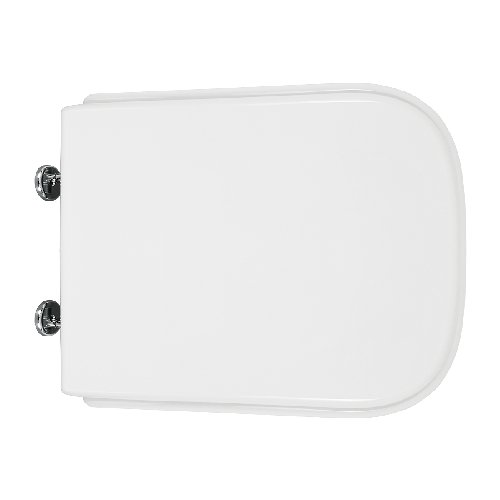 DH    SEDILE WC NERO CERAMICA VASO ALISEO FORMA 8 Bianco Cerniere C espansione